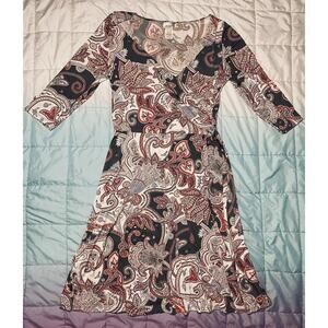 Sunny USA paisley print dress size medium